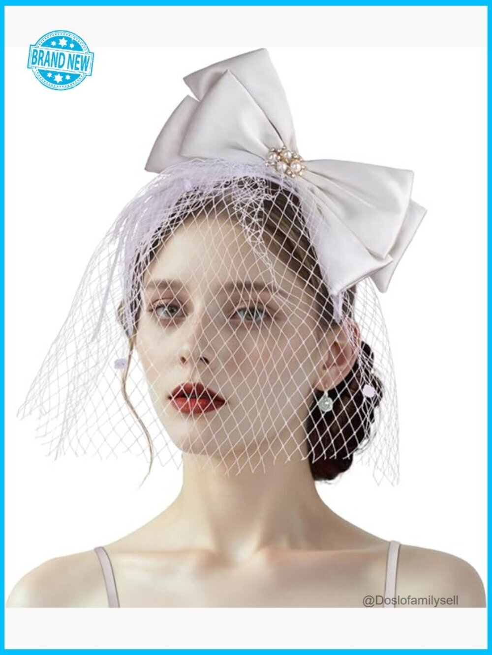 Elegant Fascinator Headband Bow Feathers Derby Wedding Tea Party Hat for Women